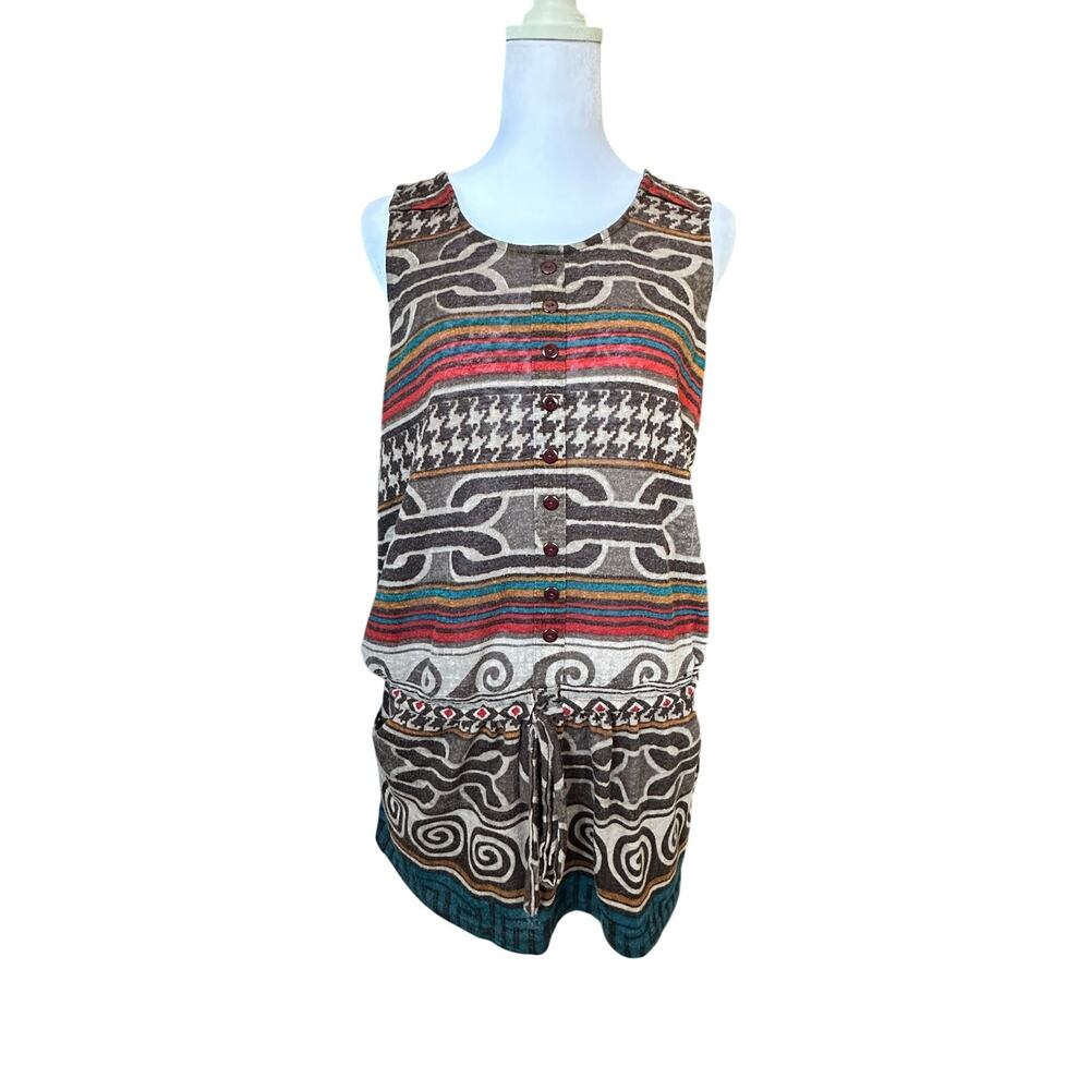 Sleeveless long tunic top